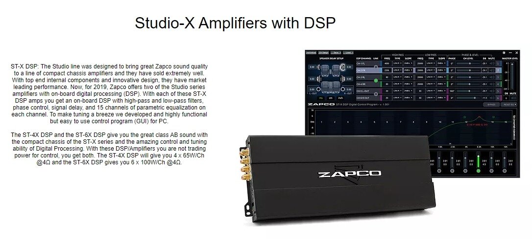 Zapco ST-6X DSP Amplifier